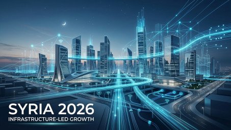 خارطة الاستثمار الخليجي في سوريا 2026: تحالف عمالقة المال يقود ثورة الإعمار وممر "البحار الأربعة"