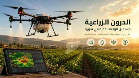 الدرونات الزراعية في سوريا.. عندما تصبح التكنولوجيا شريكًا للمزارع لا مجرد أداة